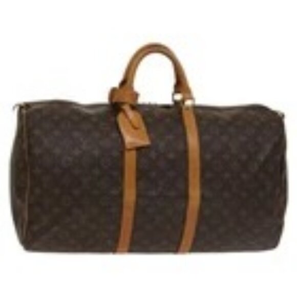 LOUIS VUITTON Monogram Keepall 55 Boston Bag M41424 LV Auth 136783 - Picture 1 of 16